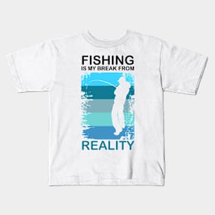 Fisherman angler fishing fishing Kids T-Shirt